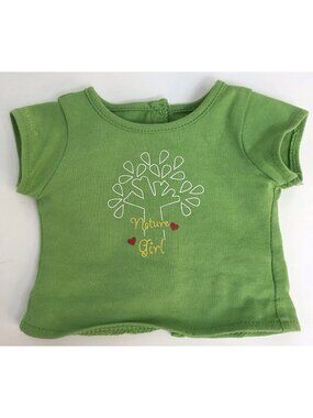 Lanie’s Green Tee Set Nature Girl Shirt American Girl 2010 GOTY Retired Tree Top
